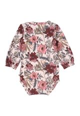 Müsli by Green Cotton Langarmbody Blumen rosa 56 - 1