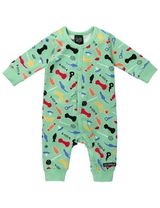 Villervalla Strampler Süßigkeiten grün - 0