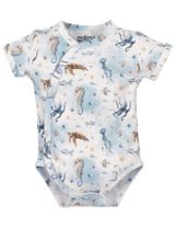 NINI Body croisé Faune Marine 0-6 mois Bleu - 0
