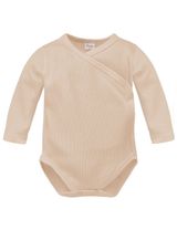 Pinokio Wickelbody beige gerippt 56 (Neugeborene) - 0