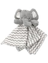 Snuggle Tots 2 Teile Set Elefant Streifen 75x75 cm grau - 1