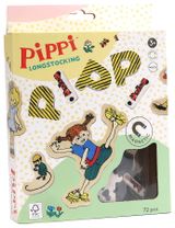 Pippi 72 pièces Lettres magnétique Fifi Brindacier Conformité Européenne (CE) 3+ ans Multicolore - 2