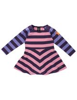 Villervalla Kleid Sterne Streifen rosa 80 (9-12 Monate) - 0