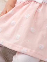 Baby Sweets 2 Teile Set Floral weiß 80 (9-12 Monate) - 7