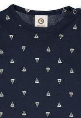 Müsli by Green Cotton Kurzarmbody Unifarben blau 74 - 2