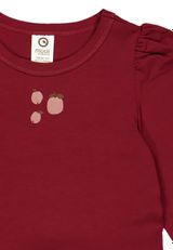 Müsli by Green Cotton Langarmshirt Unifarben rot 104 - 2
