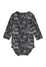 Müsli by Green Cotton Langarmbody Animal dunkelblau 56 - 1