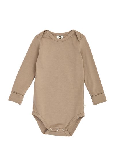 Green Cotton Langarmbody braun 92