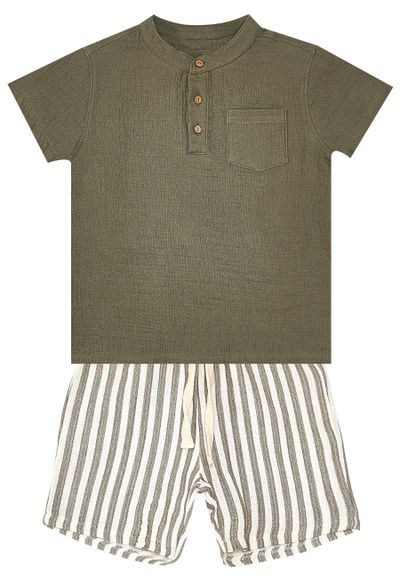 Denokids Unifarben / Gestreift