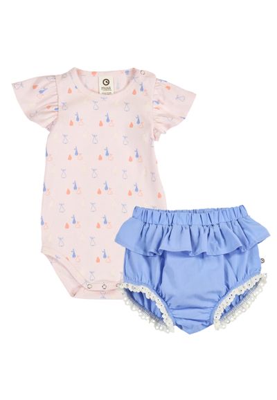 Green Cotton Baby set