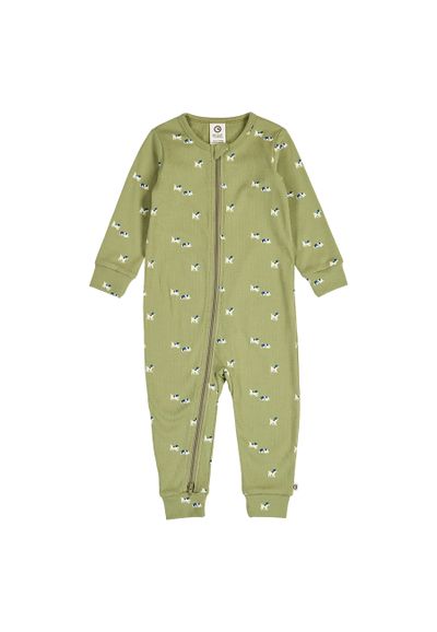 Green Cotton Strampler