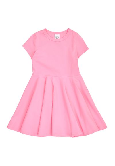 Green Cotton Sommerkleid pink 122