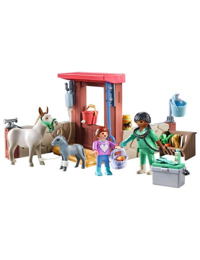 PLAYMOBIL® Tierarzteinsatz bei den Eseln Country