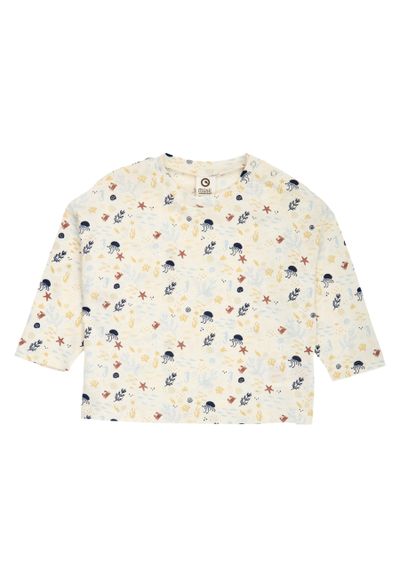 Green Cotton Langarmshirt