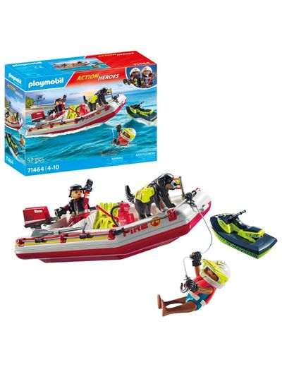 PLAYMOBIL® Feuerwehrboot mit Aqua Scooter Action Heroes