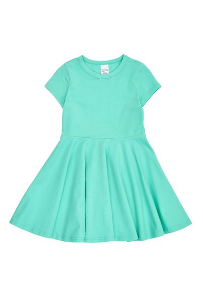 Green Cotton Sommerkleid gruen 128