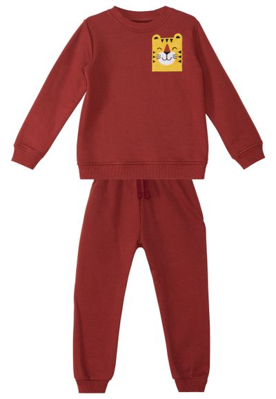 Tracksuit Jungen bordeaux 92