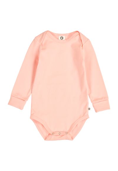 Green Cotton Langarmbody orange 68