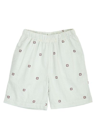 Green Cotton Shorts creme 122