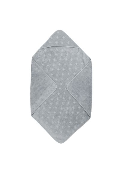 Green Cotton Kapuzenhandtuch grau Onesize Baby