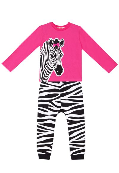 Denokids Zebra Fashion Baggy Pants Set Mädchen
