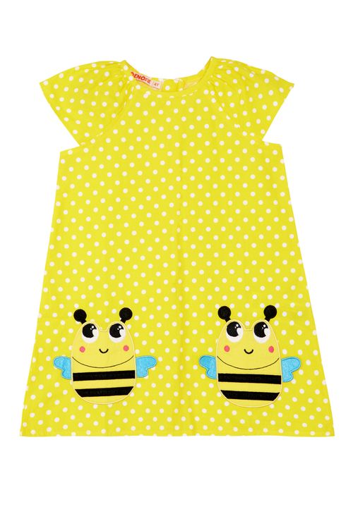 Denokids Gepunktet Kleid Mädchen gelb 92