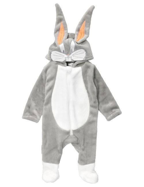 Looney Tunes Combinaison Bugs Bunny Polaire Blanc 0-3M (56-62 cm)