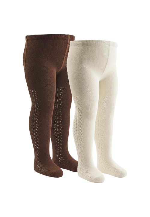 Green Cotton Babystrumpfhose multicolor 56/62