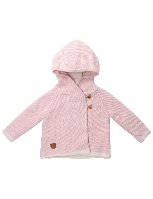 Rock A Bye Baby Boutique Strickjacke Strick Kapuze rosa 56/62 (0-3 Monate)