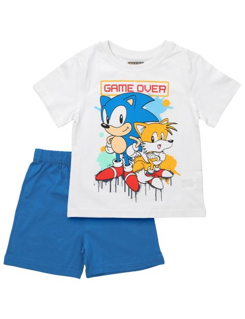 Sega 2 Teile Schlafanzug Sonic weiß/blau 122 (6-7 Jahre)