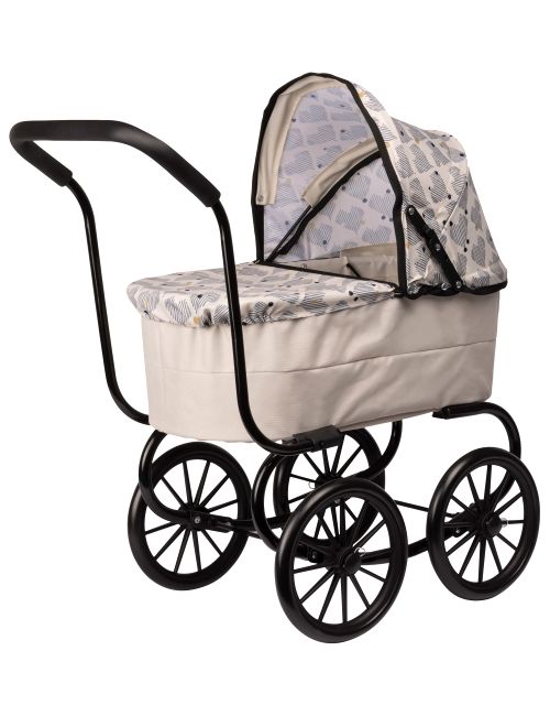 Skrållan Puppenwagen Herz CE-zertifiziert 595x325x660 mm 3+ Jahre creme