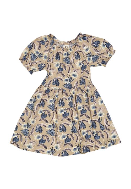 Müsli by Green Cotton Kleid Blumen beige 98