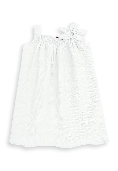 Denokids Kleid Unifarben weiss 140