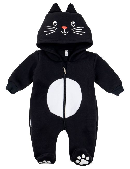 Baby Sweets Strampler Katze schwarz 9-12 Monate (80)