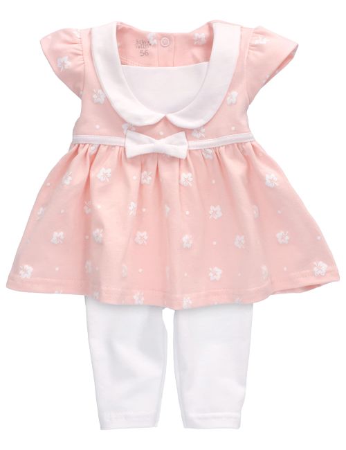 Baby Sweets 2 Teile Set Floral weiß 86 (12-18 Monate)