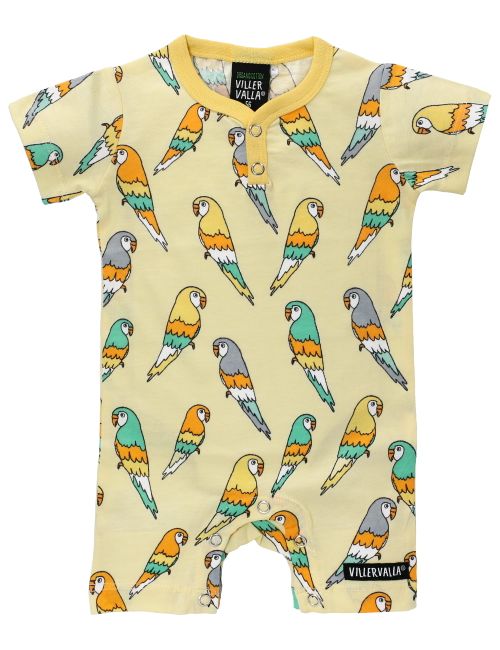 Villervalla Strampler Papagei gelb 80 (9-12 Monate)