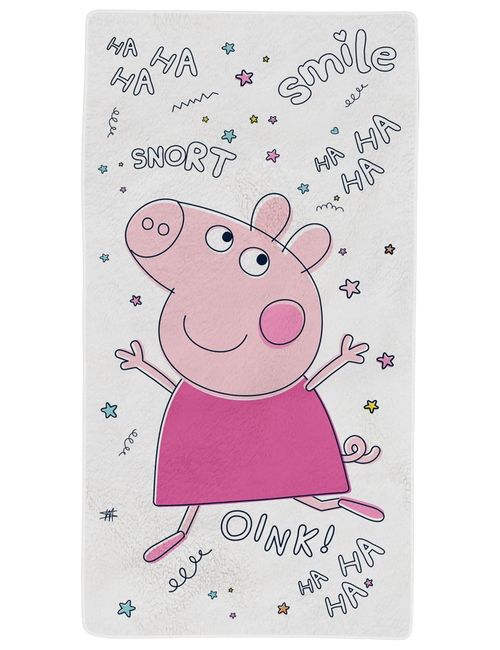 Peppa Pig Handtuch Peppa Wutz Sterne 70x140 cm grau