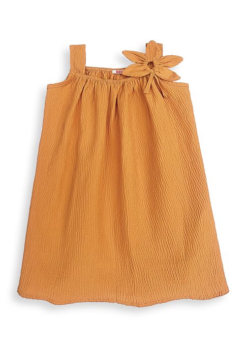 Denokids Kleid Unifarben gelb 140