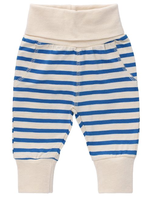 Ebbe Kids Hose Streifen beige Strong blue stripe 68 (3-6 Monate)