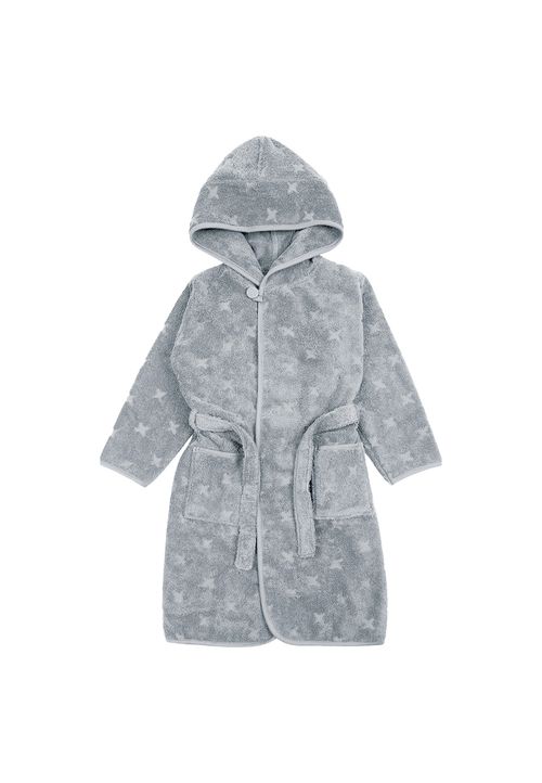 Green Cotton Bademantel grau 116/122