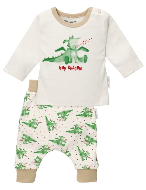 Baby Sweets 2 Teile Set Drache Tiny Dragon grün 56 (Neugeborene)