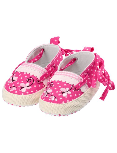 Soft Touch Schuhe Schmetterling Punkte pink 56/62 (0-3 Monate)