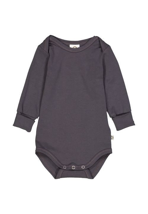 Müsli by Green Cotton Langarmbody Unifarben dunkelblau 68