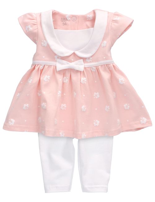 Baby Sweets 2 Teile Set Floral weiß 80 (9-12 Monate)
