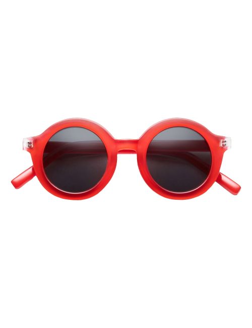 BabyMocs Sonnenbrille Rund 100% UV-Schutz (UV400) rot Onesize Eltern