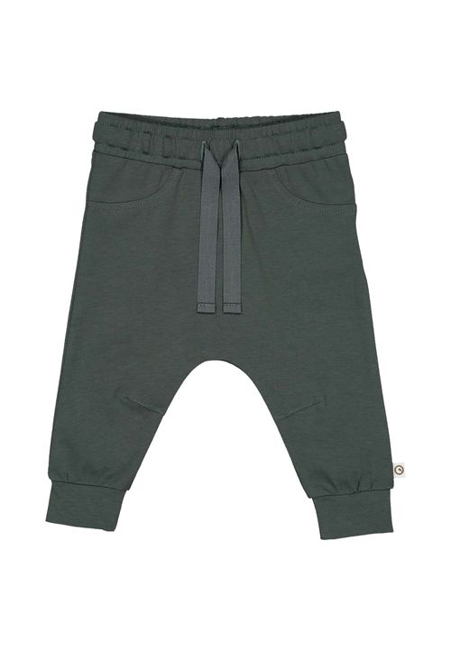 Müsli by Green Cotton Babyhose Unifarben grün 56
