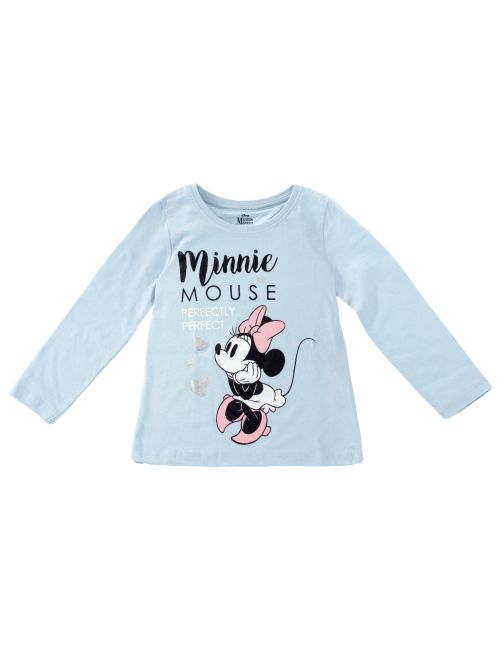 Disney Langarmshirt Minnie Mouse 128 (7-8 Jahre) Blau