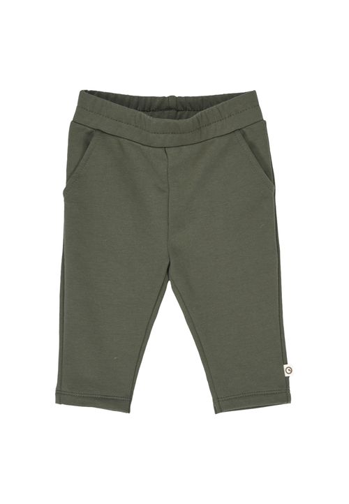 Müsli by Green Cotton Babyhose Unifarben dunkelgruen 86