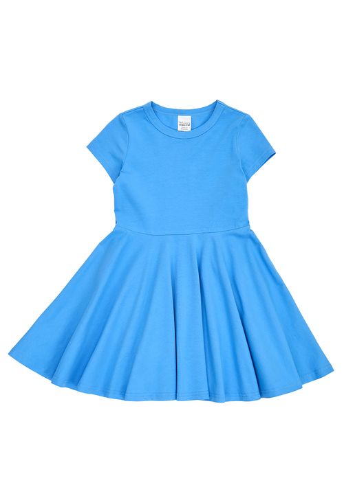 Green Cotton Sommerkleid blau 104