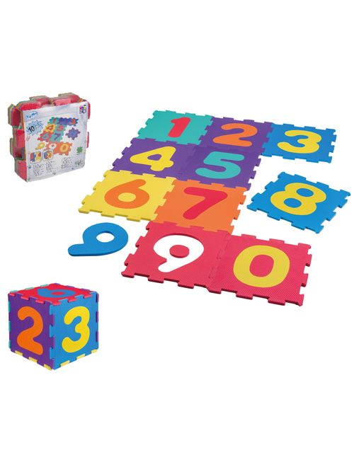 Happy People 10 Teile Puzzlematte Zahlen 32x32 cm 10+ Monate bunt